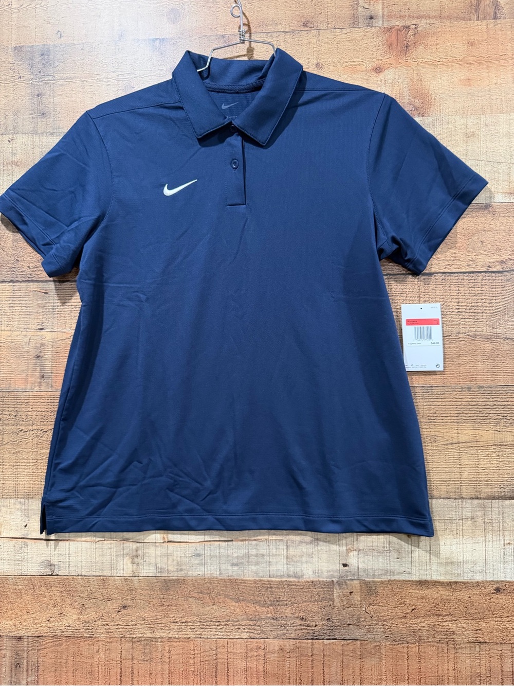 New With Tags Nike Navy Blue Women's Dry Franchise Polo Size Large